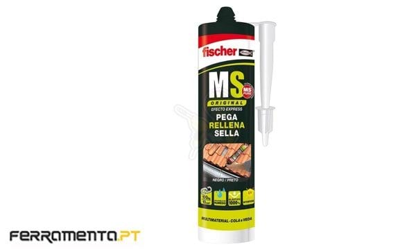 Cola e Veda MS SELLANTE/ADH Preto 290ml Fischer 502489