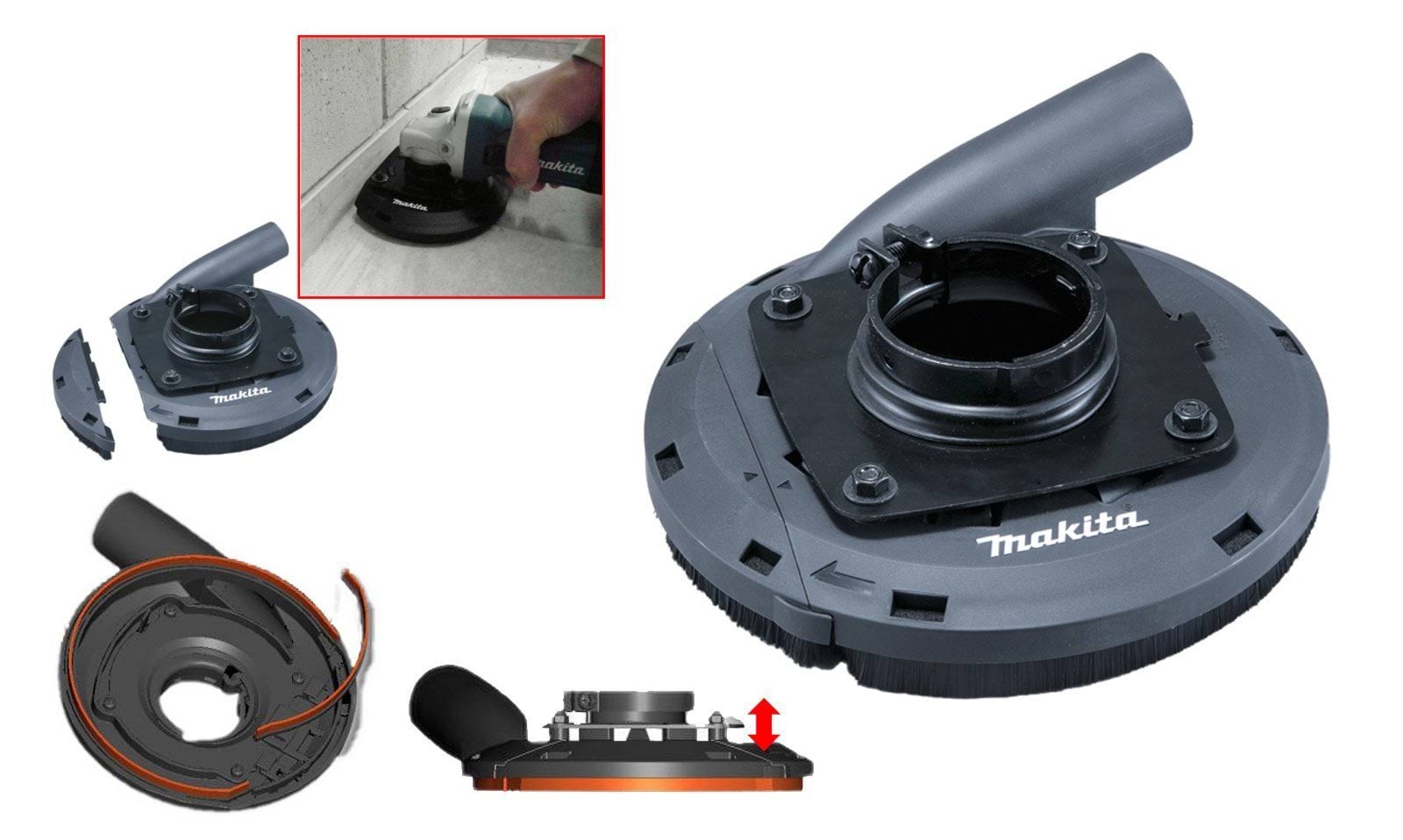 Colector de pó para rebarbadoras 115 E 125 MM