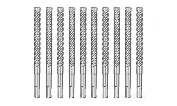 Conjunto Brocas 8x165mm SDS-PLUS 4 Cortes 10Un Milwaukee 4932352046