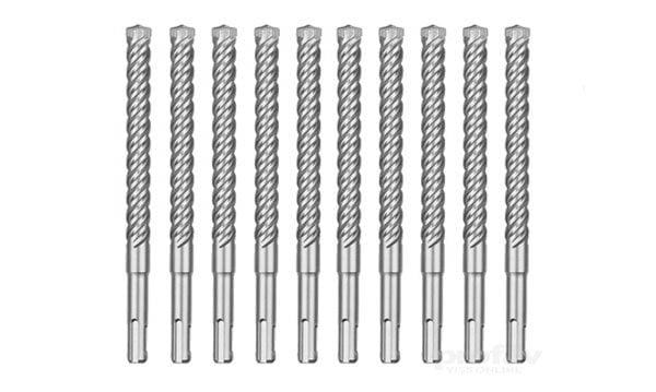 Conjunto Brocas 10x165mm SDS-PLUS 4 Cortes 10Un Milwaukee 4932352047