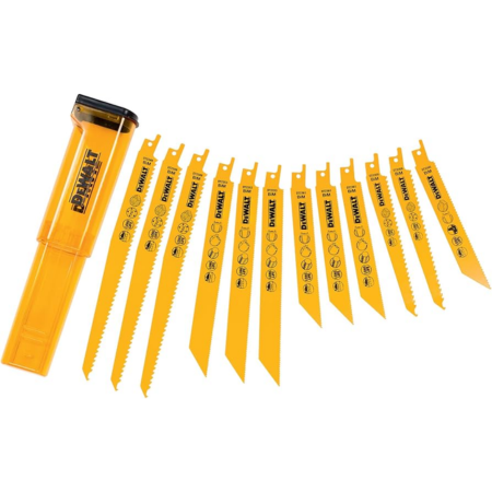 Conjunto de 12 de lâmina de Serra + Estojo Dewalt DT2445-QZ