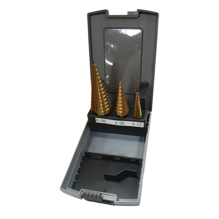Conjunto de 3 Brocas Escalonadas Great Tool BRES3HSM2