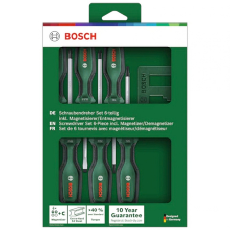 Conjunto de 6 Aparafusadoras + Magnetizador Bosch 1600A02W7L