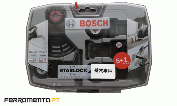 Conjunto de Acessórios p/ Multiferramenta 6un Bosch 2608664622