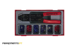 Conjunto de Alicate de cravar com terminais Teng Tools TTCP121