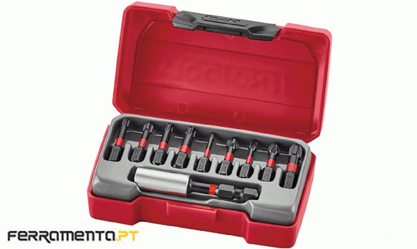 Conjunto de Bits de Impacto 1/4" 10Pcs Teng Tools TMC010