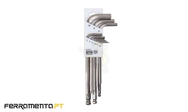 Conjunto de Chaves Allen/Bola 9Pcs Bahco BE-9770I