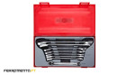 Conjunto de Chaves boca luneta com roquete 8pcs Teng Tools TT6508R