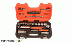 Conjunto de Chaves de Caixa 1/4" e 1/2" Bahco S95