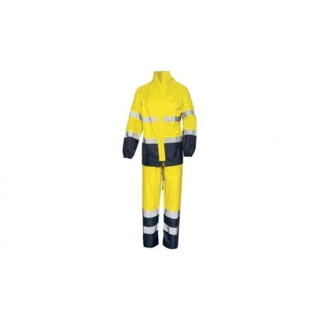 Conjunto impermeável de alta visibilidade Amarelo / Azul Industrial Starter XL
