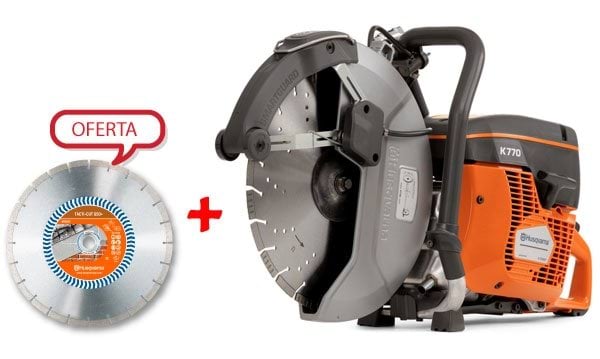 Cortadora a Gasolina Husqvarna K770 + Disco S50 + SmartGuard
