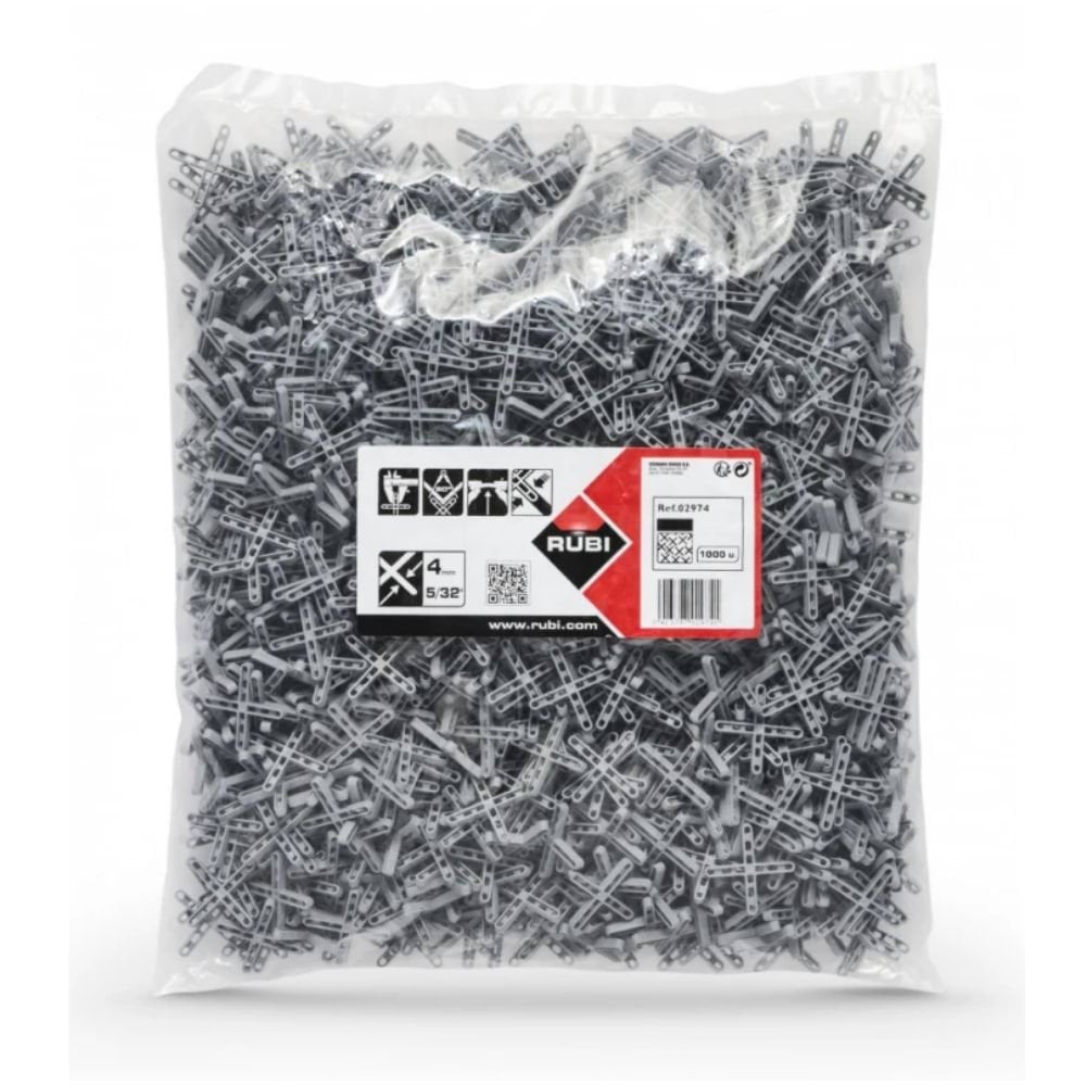 Cruzetas p/ Juntas 4 mm 1000 un. Rubi 2974