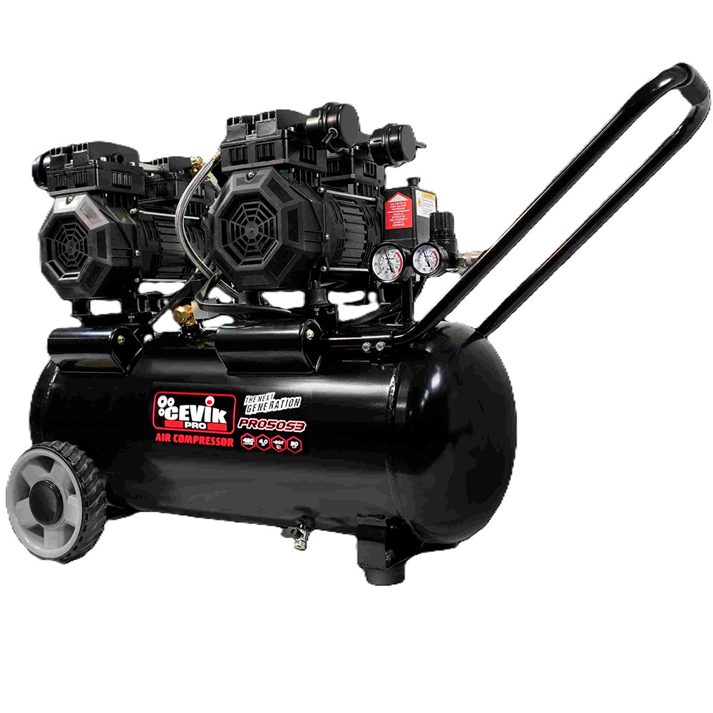 Compressor Silencioso 50L 4 HP Cevik CA-PRO50S3