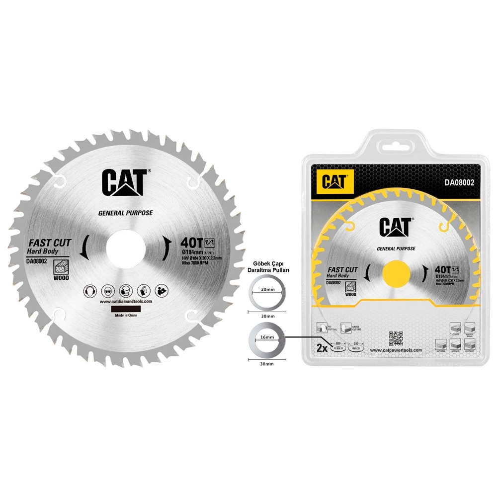 Discos Serra Circular TCT CAT DA08002  