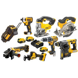Kit Combo 7 Maquinas 18V + Mala Com Rodas DWST1-79210 Dewalt DCD796NPRO24