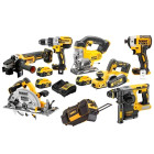 Kit Combo 7 Maquinas 18V + Mala Com Rodas DWST1-79210 Dewalt DCD996NPRO19