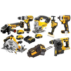 Kit Combo 7 Maquinas 18V + Mala Com Rodas DWST1-79210 Dewalt DCD996NPRO20