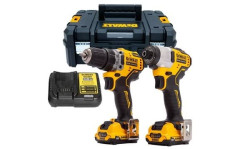 Aparafusadora de Impacto + Berbequim Aparafusador 12V DeWalt DCK2110L2T