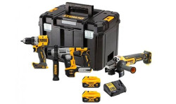 Kit Combo 18V DCD800 + DCG405 + DCH172 + 2 Baterias Dewalt DCK355P2T-QW