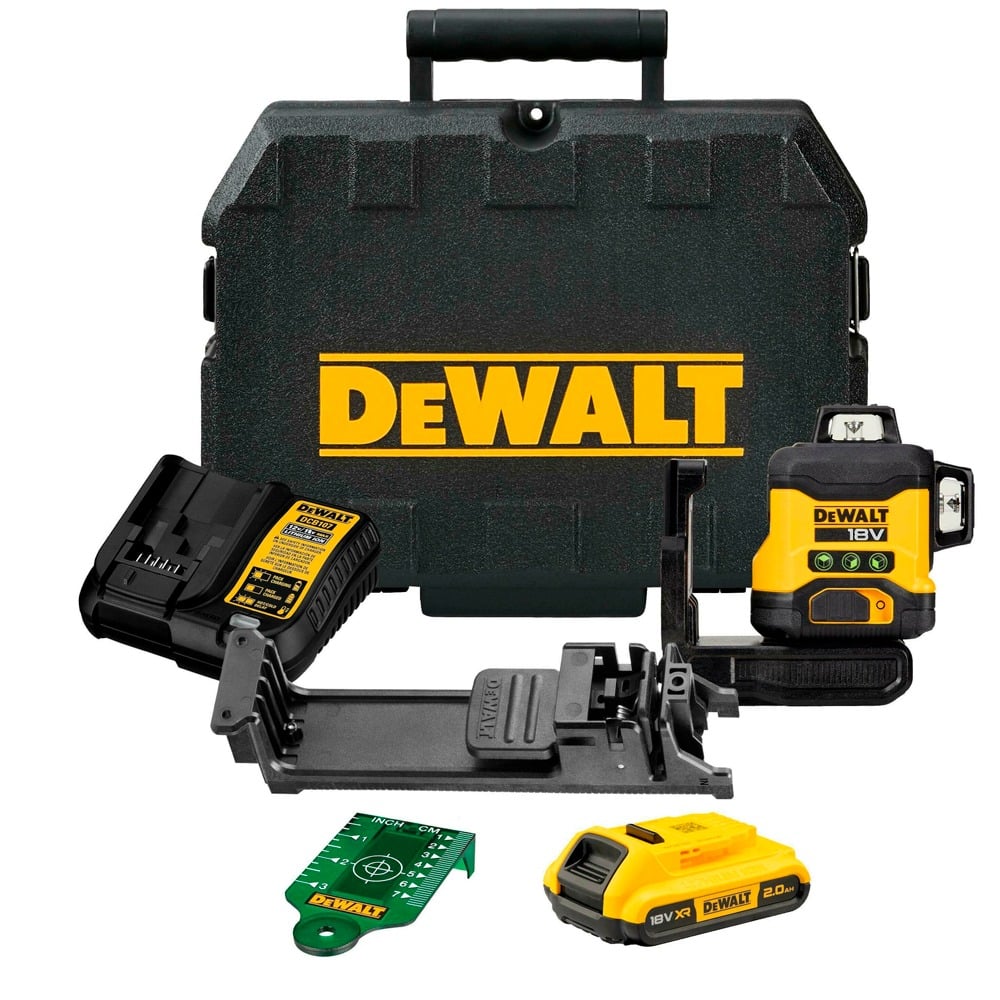 Nivel Laser Autonivelante Verde de 3 linhas 360º Dewalt DCLE34031D1-QW