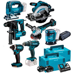 Kit Combo de 7 Máquinas 18V Profissional Makita DDF482PRO7
