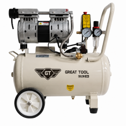 Compressor Silencioso Isento De Óleo 24L 1HP 230V Great Tool CP024000CMS