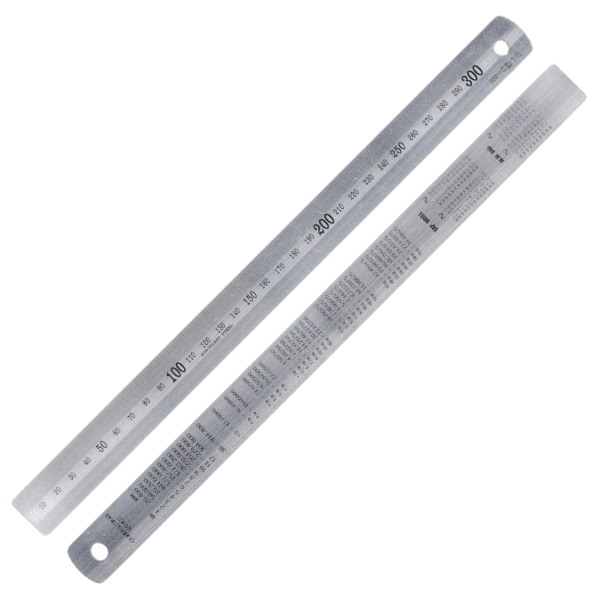 Réguas c/Conversão em Aço Inoxidável 150 - 2000mm MacFer