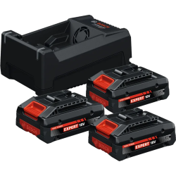 3 Baterias EXBA 18V-40 + Carregador GAL 12V/18V-80 Bosch 0615V0005X