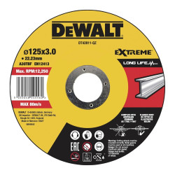 Disco De Corte Côncavo E Alto Desempenho Para Metal-OSA 125x3mm Dewalt DT43911-QZ