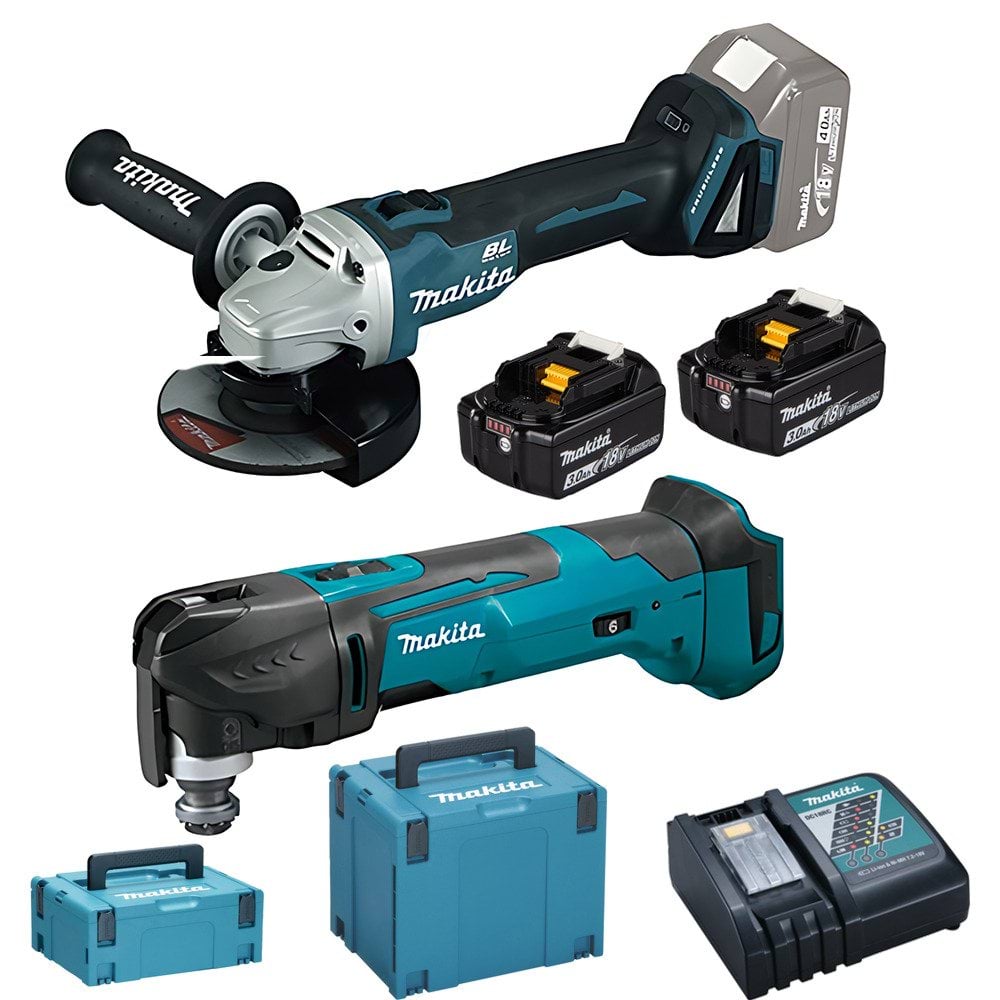 Rebarbadora DGA504Z + Multifunções DTM51Z Makita DGA504PRO1