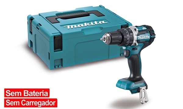 Berbequim com percussão 18V 54Nm Makita DHP484ZJ