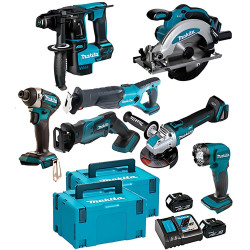 Kit Combo de 7 Máquinas 18V Profissional Makita DHR171PRO11