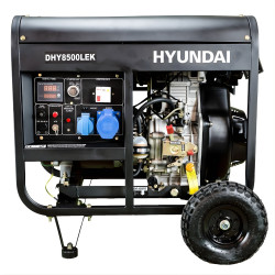 Gerador Diesel Monofásico 6,5kW Hyundai DHY8500LEK