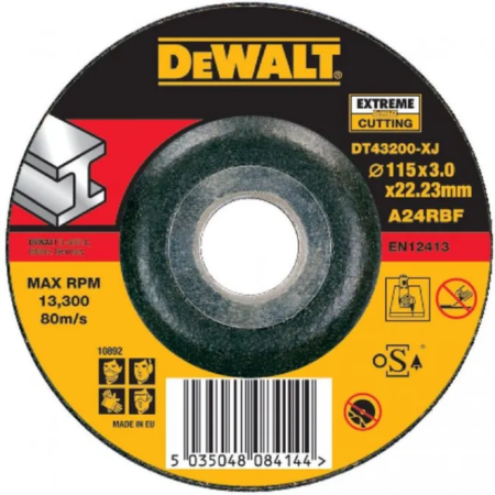 Disco Abrasivo 115x22.2x3.0mm Dewalt DT43200-XJ