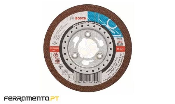 Disco de corte inox 100x22.23x1.2mm Bosch 2608600700