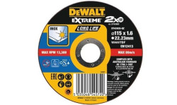 Disco De Corte Plano Extreme Para Aço Inox 115x1.6mm Dewalt DT43935-QZ