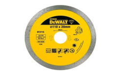 Disco De Diamante P/ Seco e Húmido 110x20mm Dewatl DT3715-QZ