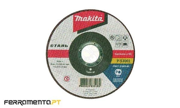 Disco de Rebarbar Metal 22.23x115mm Makita P-53001