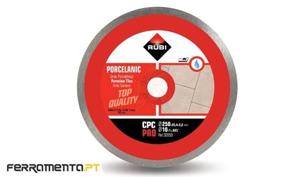 Disco diamante grés porcelânico CPC 250 pro Rubi 30959