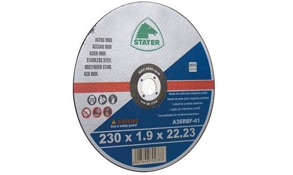 Disco Extrafino Inox Standard 230mm Stayer 81103