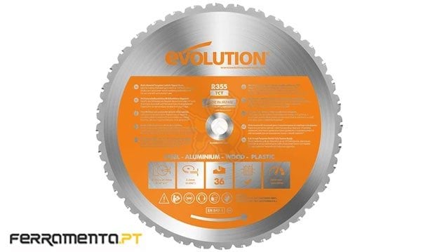 Disco Multifunções 355x25,4 36 Dentes Evolution 31D35525436MU