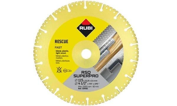 Disco Diamante Rescate Vacuum Brazed RSQ-115 SuperPro Rubi 30900