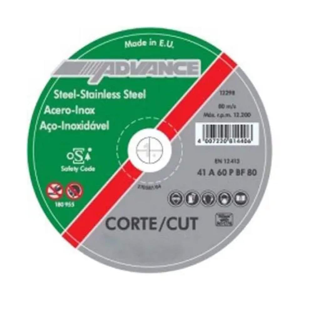 DISCO CORTE METAL CONCAVO EH 230X2,5 AÇO-INOX ADVANCE PFERD AD4007220814666