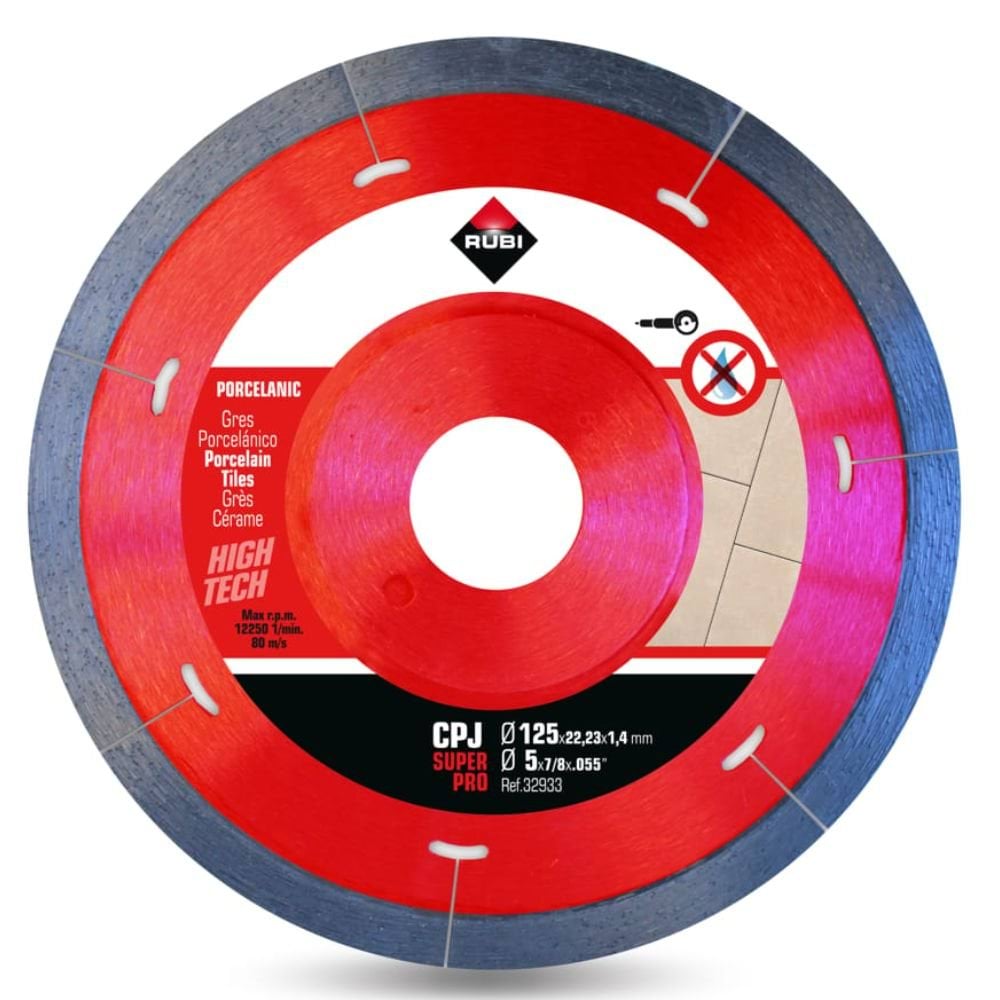 Disco de Corte Diamantado CPJ 125 SUPERPRO Rubi 32933