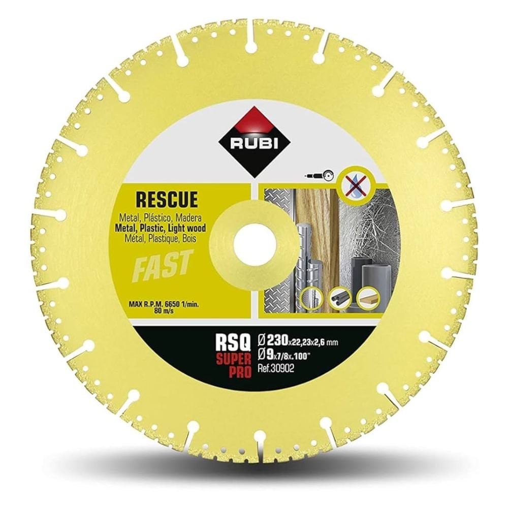 Disco de Corte Diamantado RSQ 230 SUPERPRO Rubi 30902