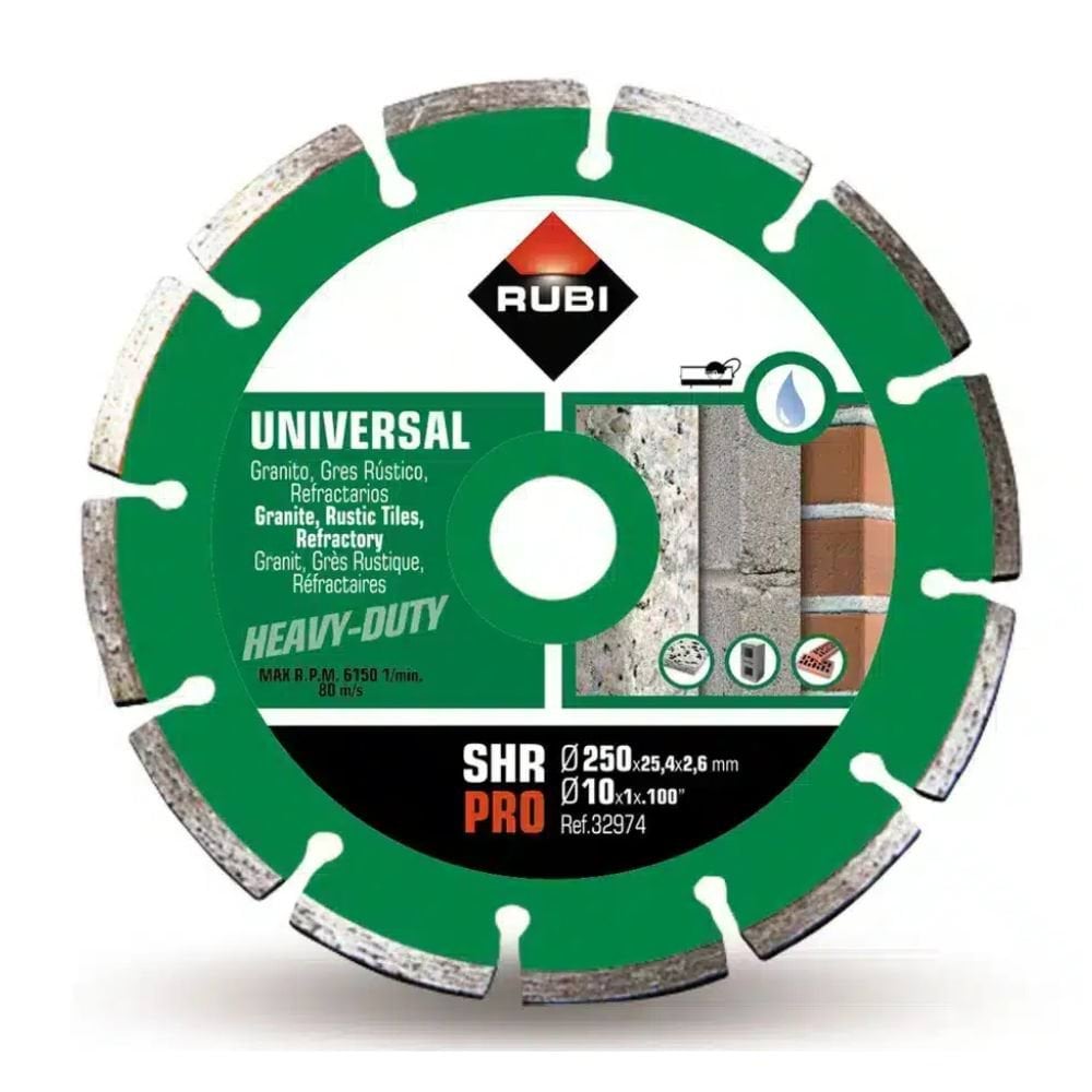 Disco de Corte Diamantado SHR 250 PRO Rubi 32974