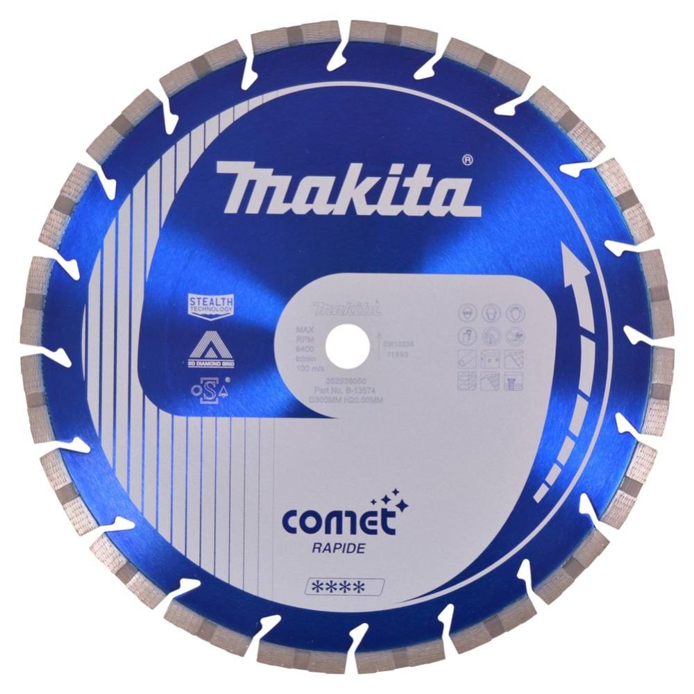 Disco de Diamante Comet Rapide 300x20mm Makita B-13574