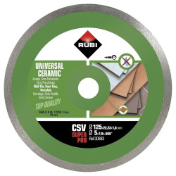 Disco Diamantado p/ Cerâmicas CSV 125 SUPERPRO Rubi 30883