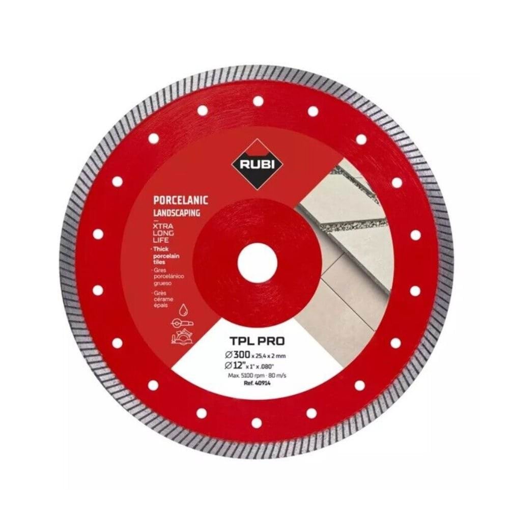 Disco Diamantado p/ Cerâmicas TPL 300 EXT PRO Rubi 40914