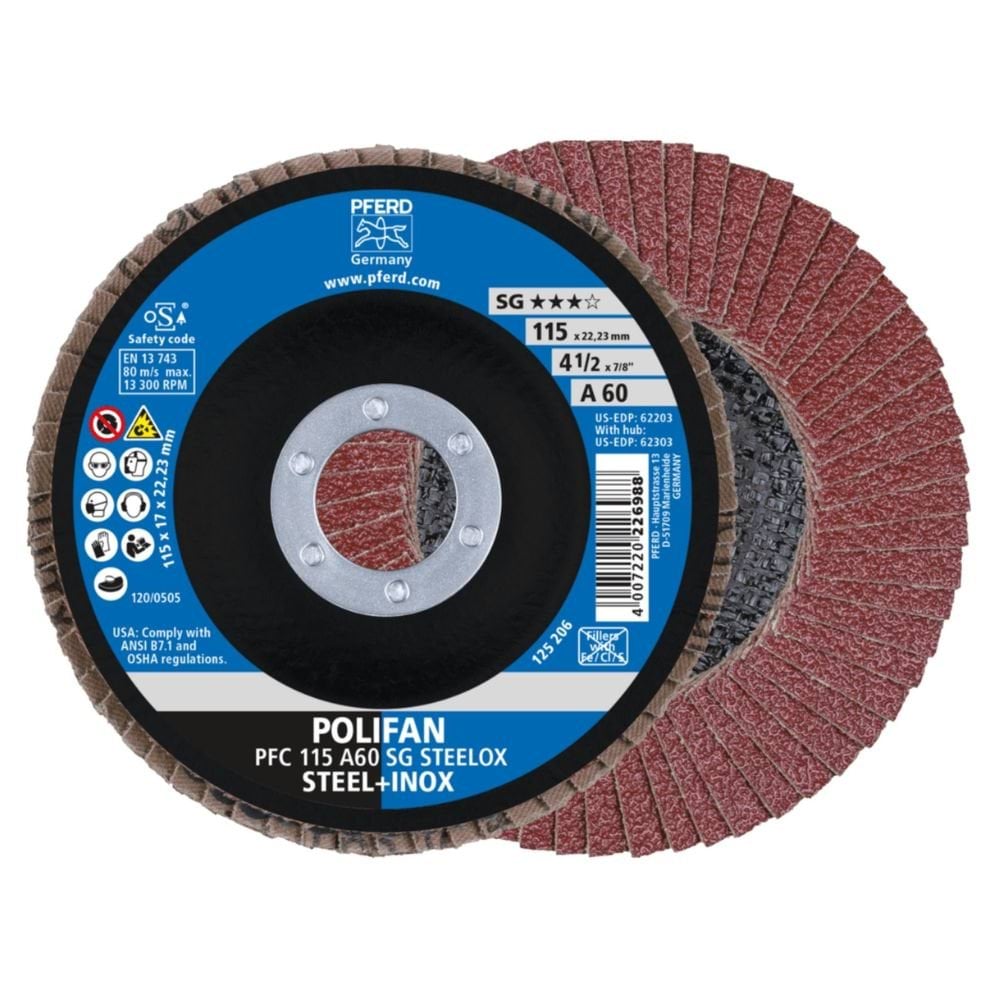 DISCO LAMELADO POLIFAN CONICO PFC 115 PFERD 4007220167830